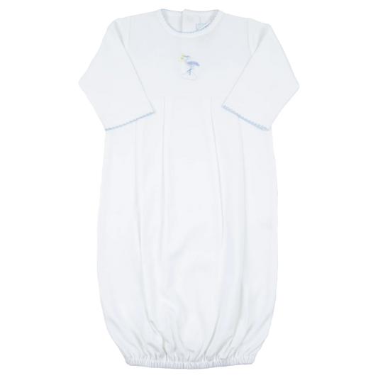 Embroidered Gown - Just Delivered Blue