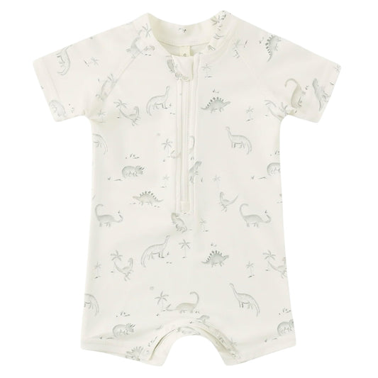 Zip Rashguard One-Piece - Dinosaur