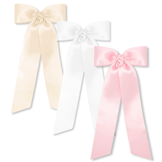 WO French Satin Tail Bow