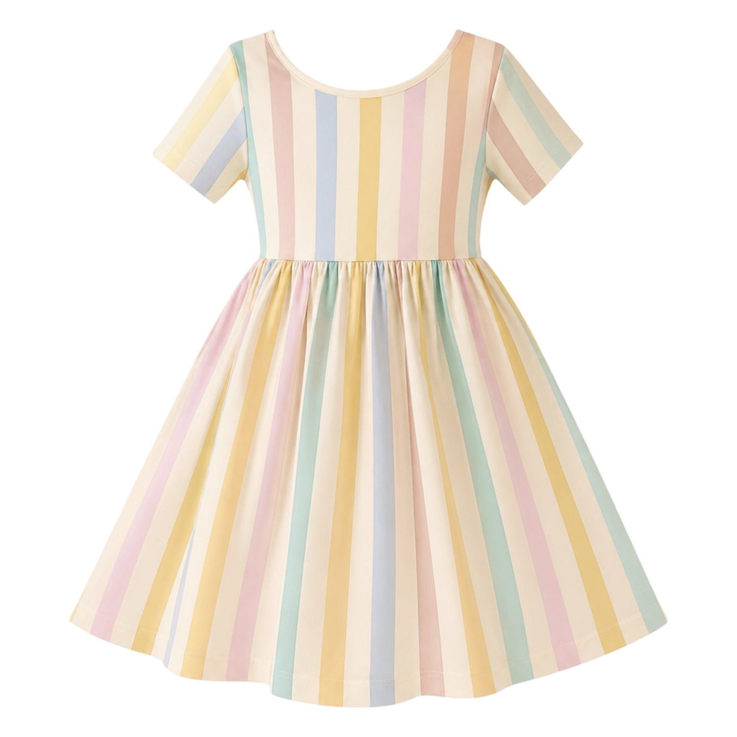 Twirl Dress - Pastel Stripe