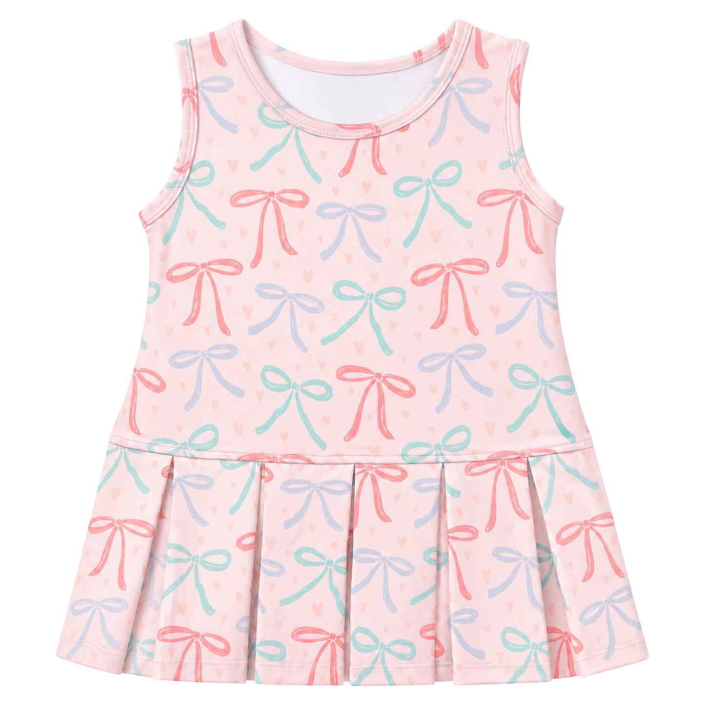Pleated Dress - Bow