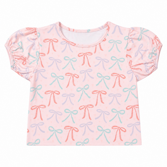 Puff Sleeve Top - Bow