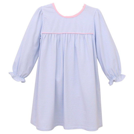 TS Ellie Dress - Blue/Pink Stripe