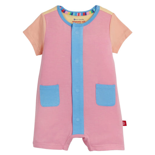 Magnetic Romper - Shell Pink