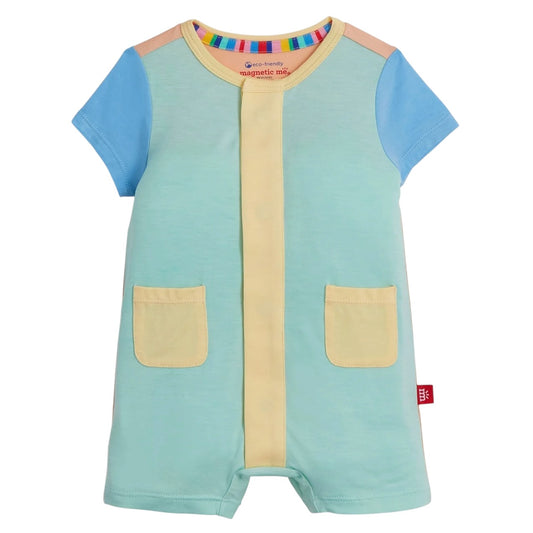 Magnetic Romper - Shell Aloe