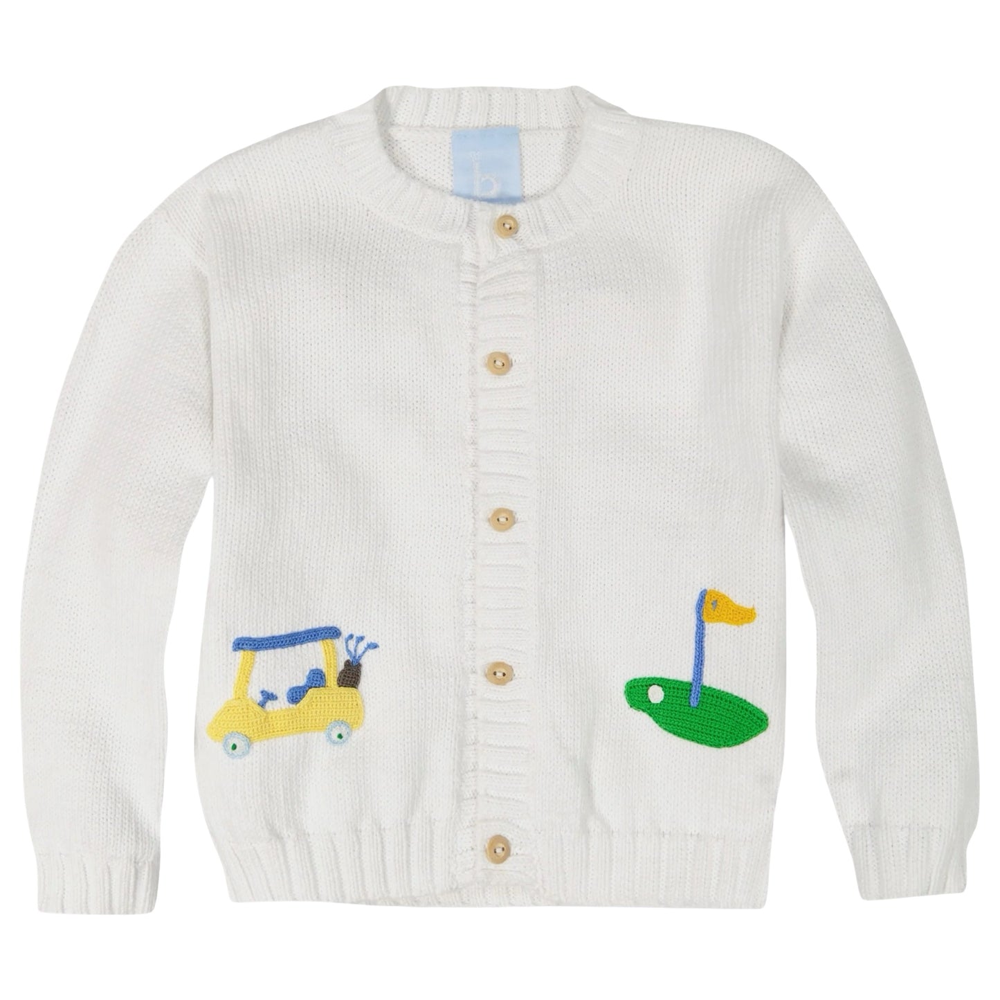 Applique Cardigan - Golf