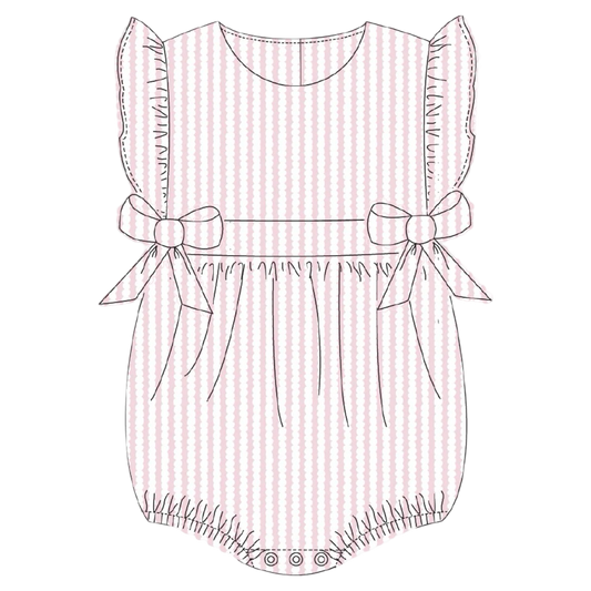 Pima Berkley Bubble - Pink Stripe