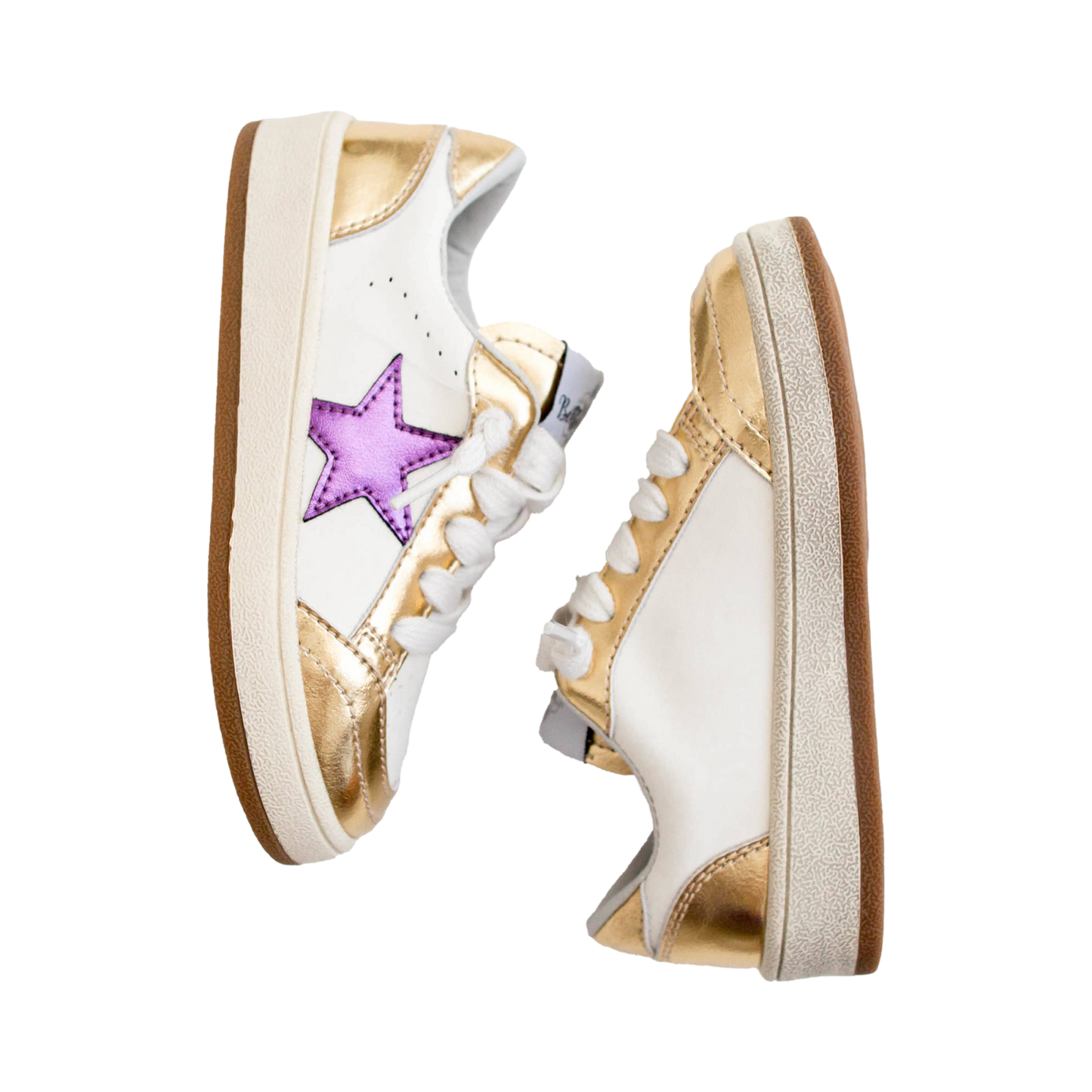 Belle Cher Metallic Sneaker - Purple/Gold