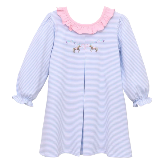 TS Embroidered Dress - Horse