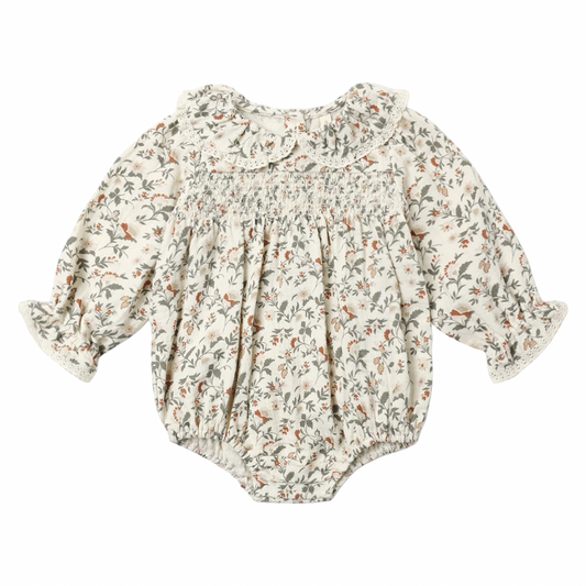 Callie Romper - Holiday Floral