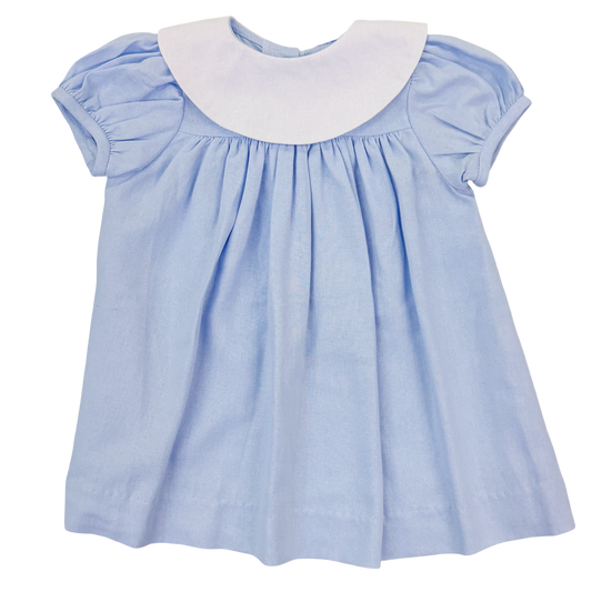 Linen Float Dress - Blue