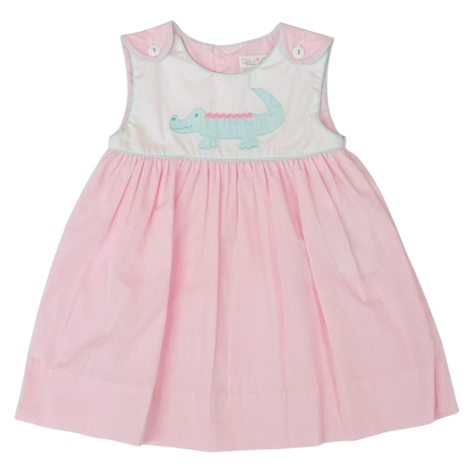 Applique Dress - Alligator