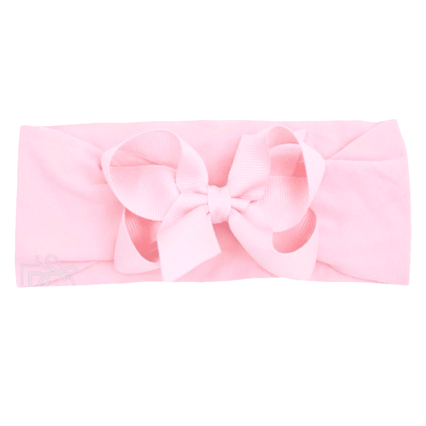 Wide Nylon Headband Bow