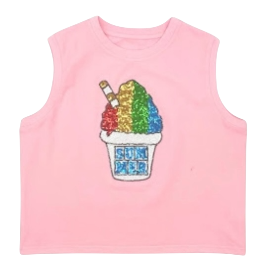 Sleeveless Tee - Snowball