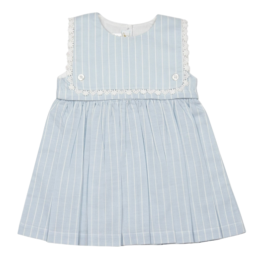 Colette Dress - Light Blue Stripe