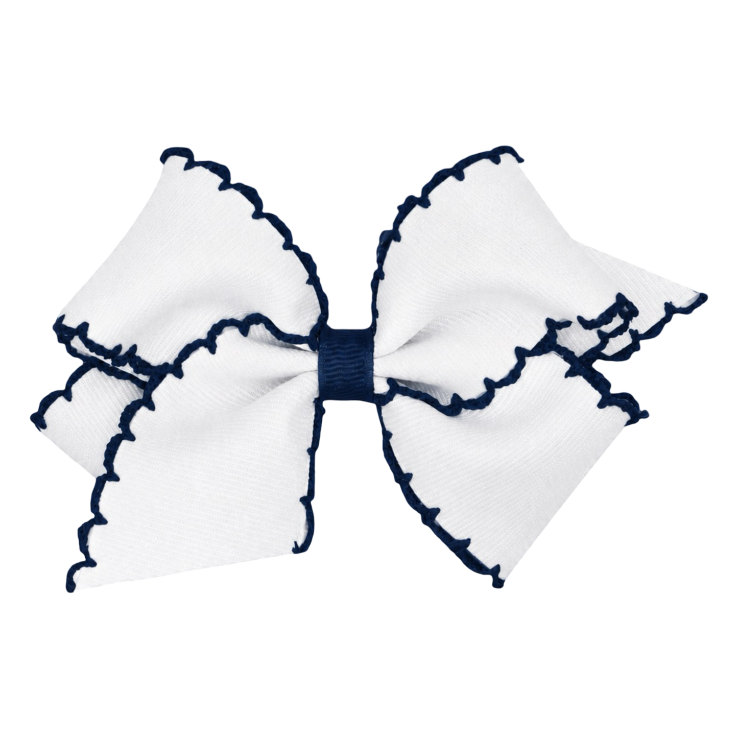 Moonstitch White Bow - Colored Trim
