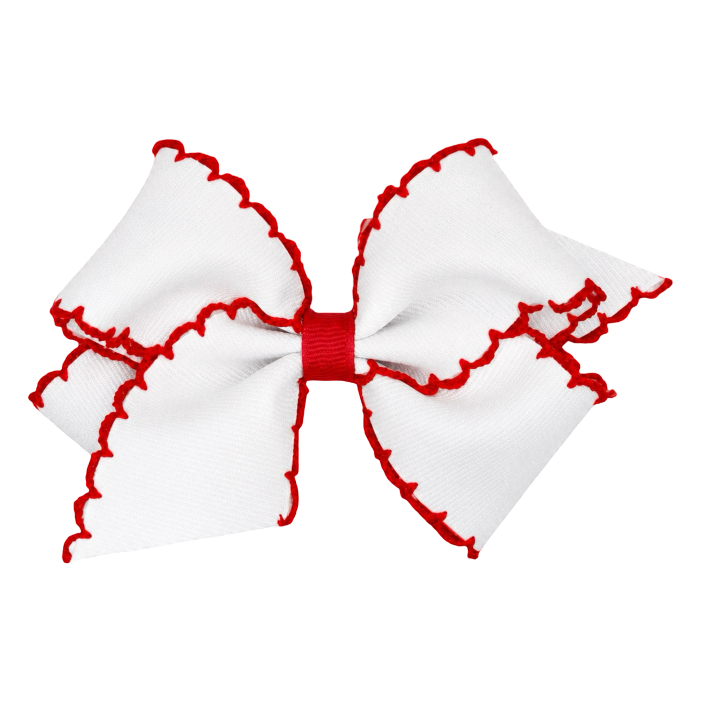 Moonstitch White Bow - Colored Trim