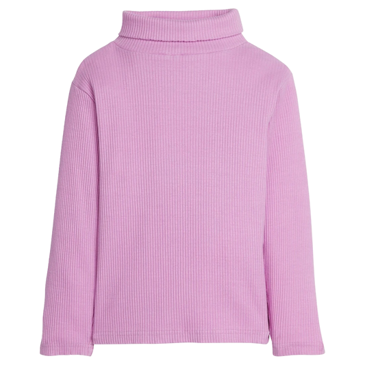 Ribbed Turtleneck - Petal