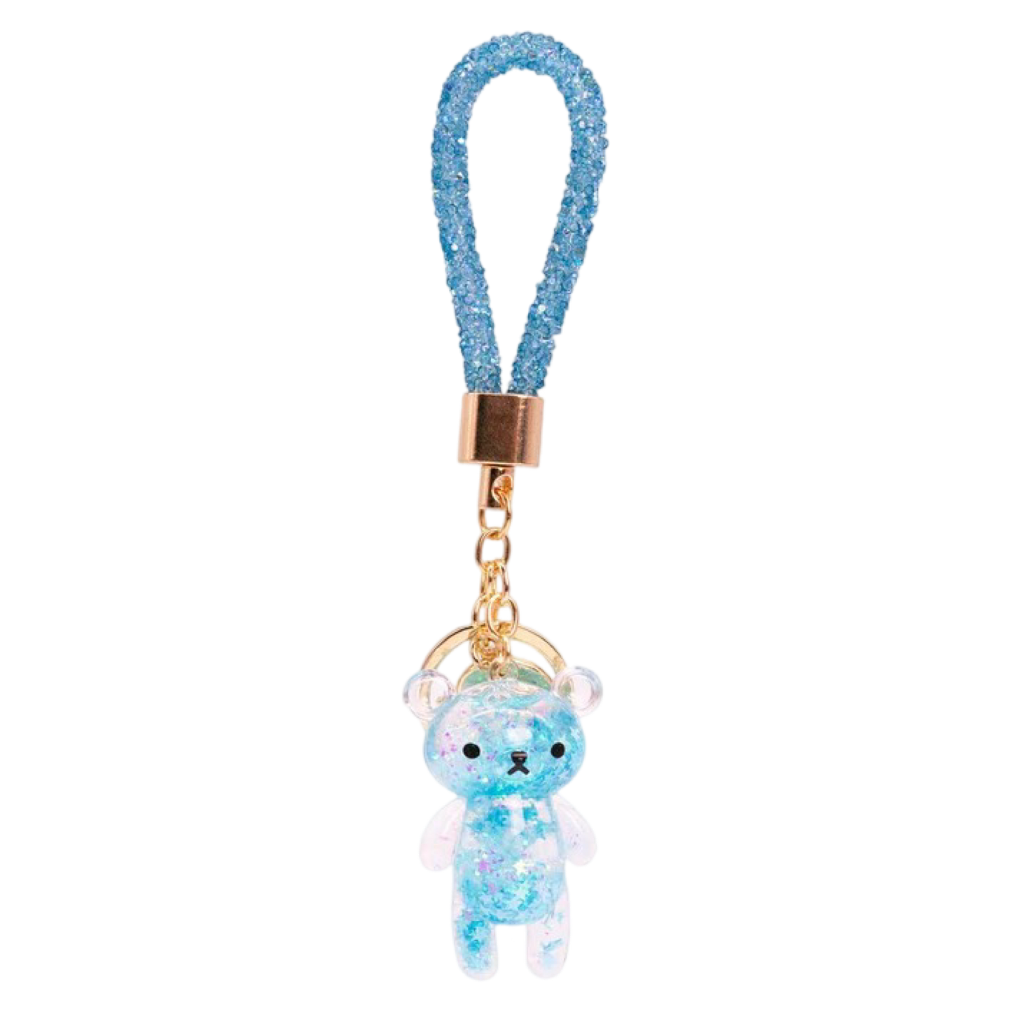 BW Glitter Bear Keychain