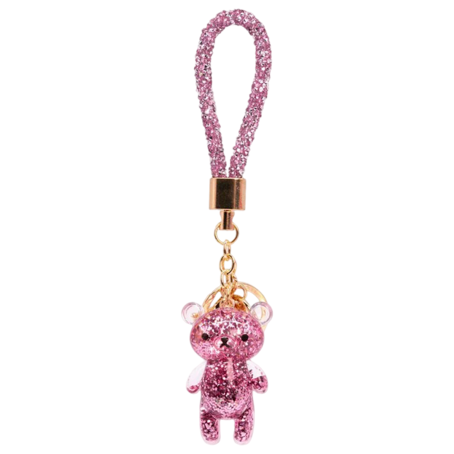 BW Glitter Bear Keychain