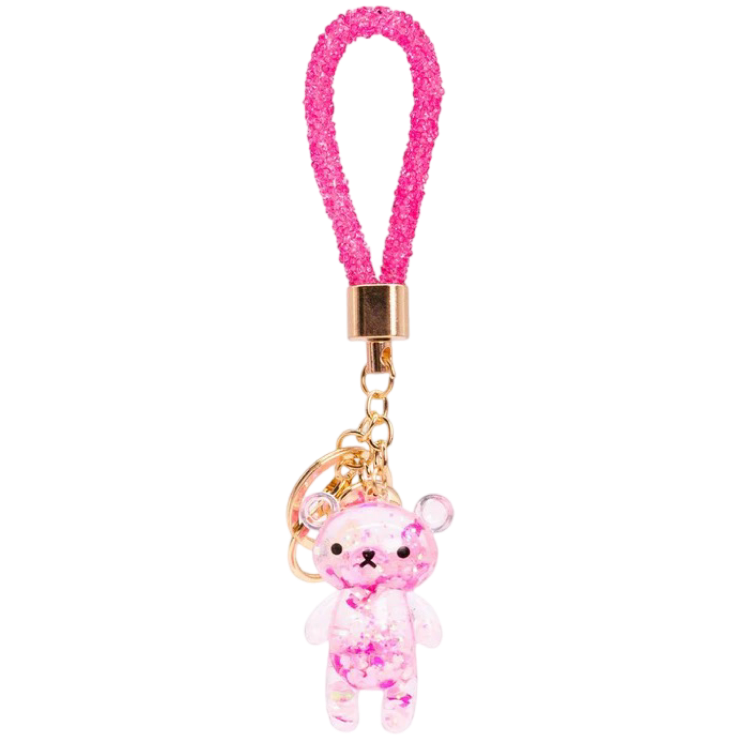 BW Glitter Bear Keychain