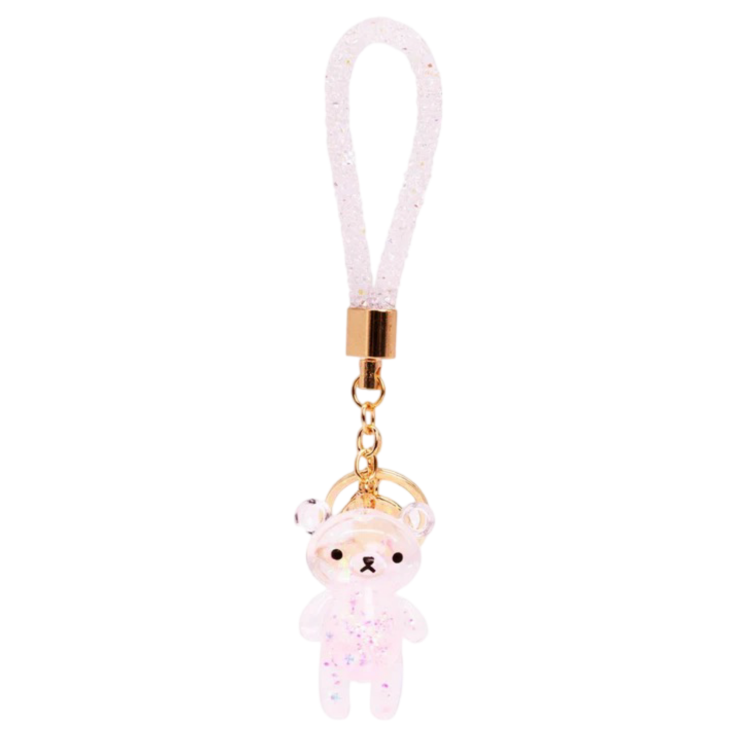 BW Glitter Bear Keychain