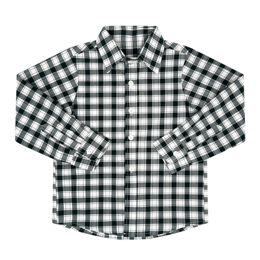 Brees Button Down - Gardner Green Check
