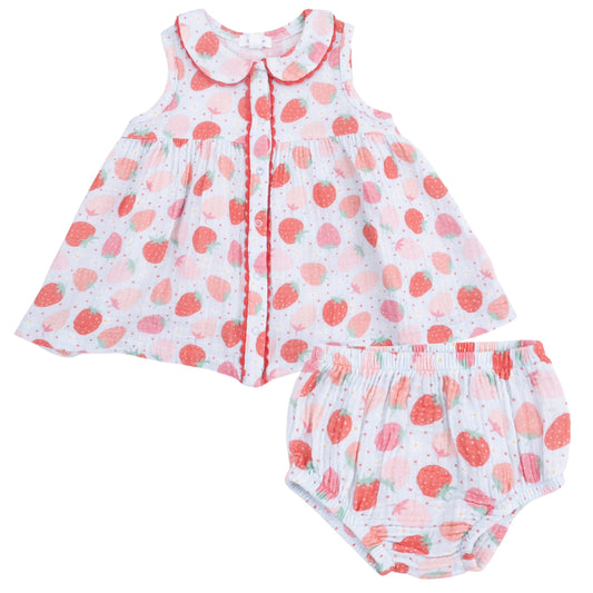 Dress and Bloomer - Strawberry Bliss