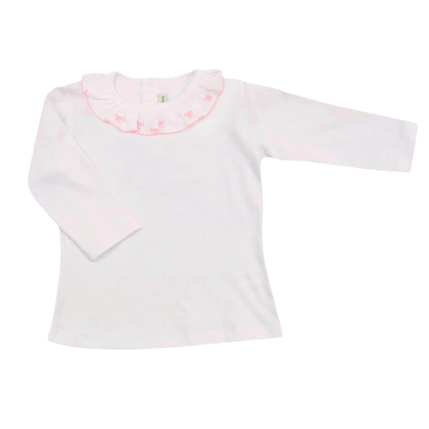 Pink Bows White Blouse