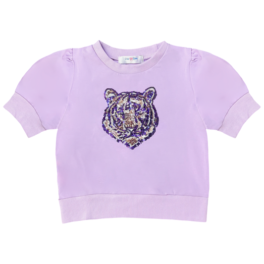 LB Puff Sleeve Top - Tiger