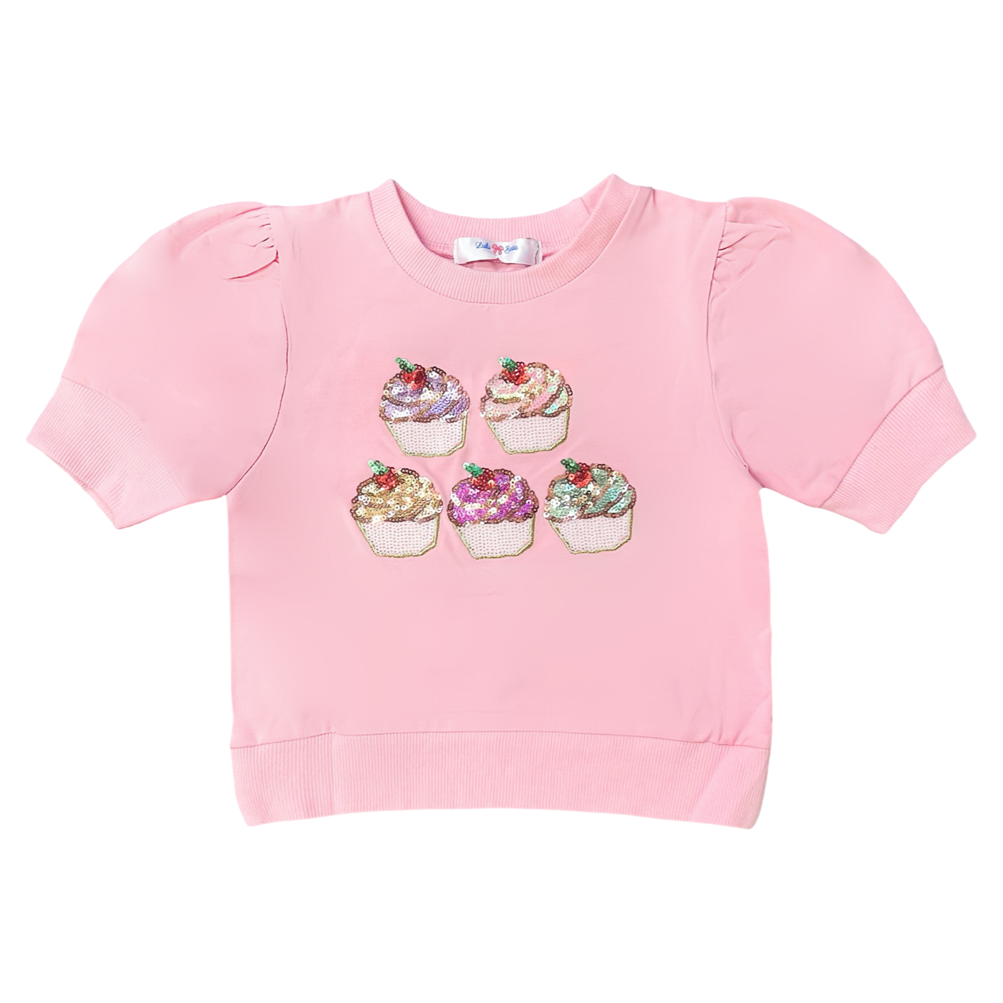 LB Puff Sleeve Top - Cupcake