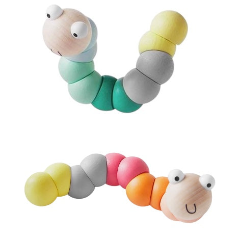 Wooden Wiggly Worm