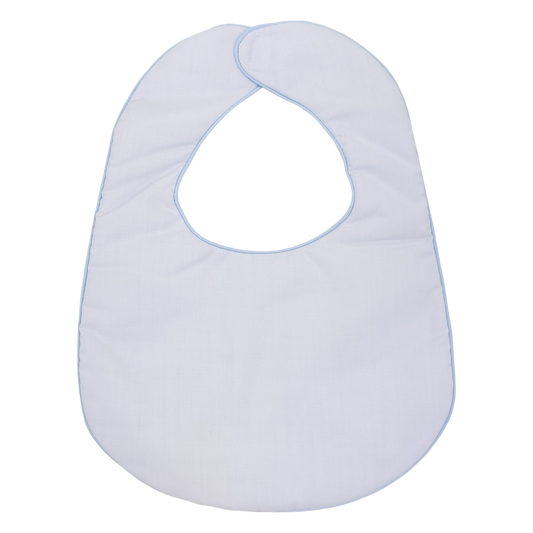 Bib - Blue/White Trim
