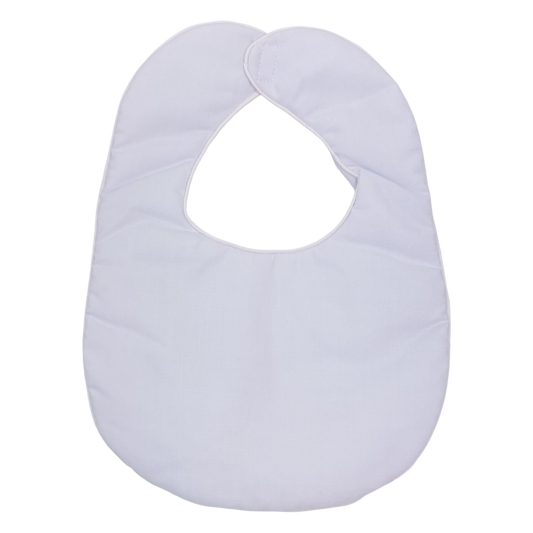 Bib - Pink/White Trim