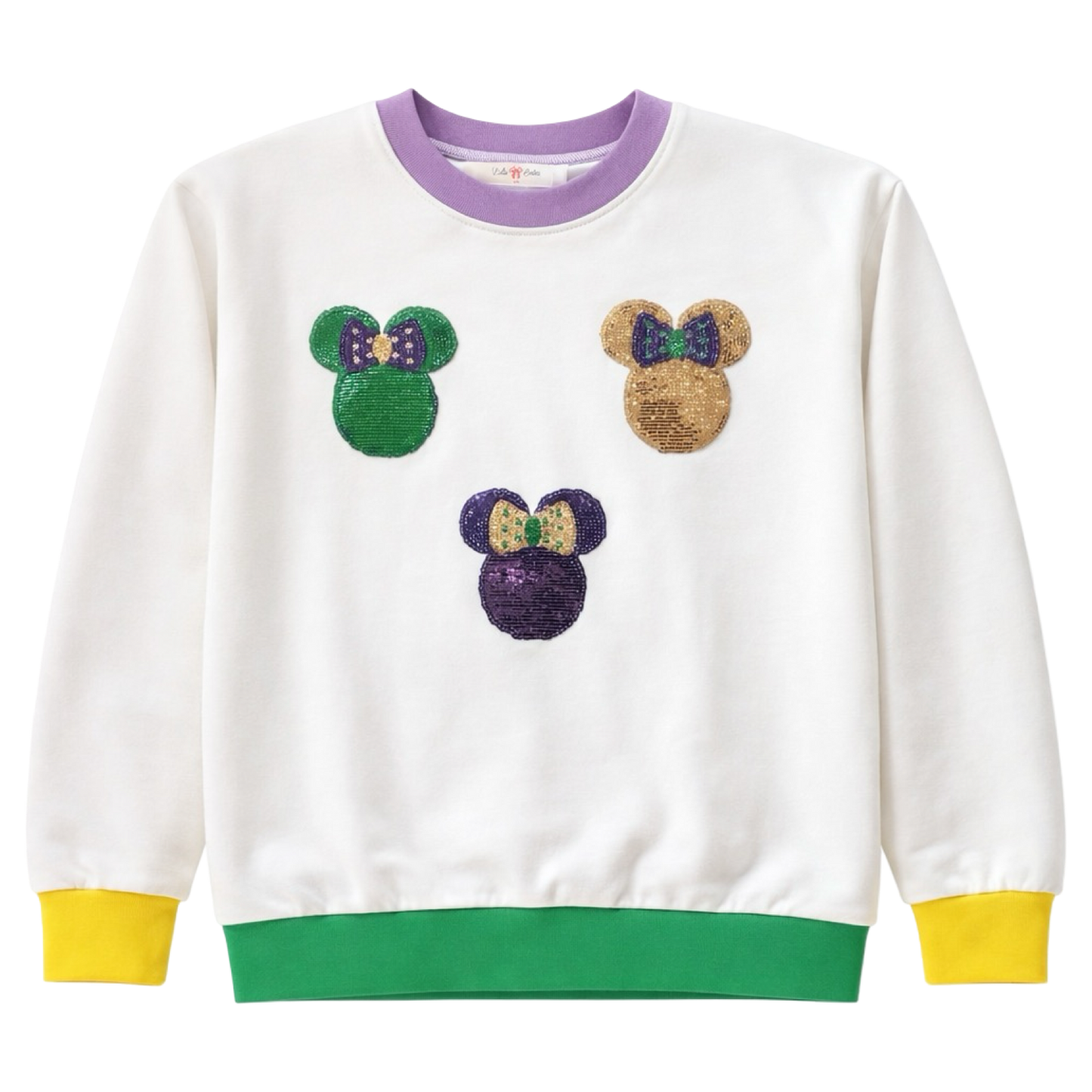 Top - Sequin Mardi Gras Minnie