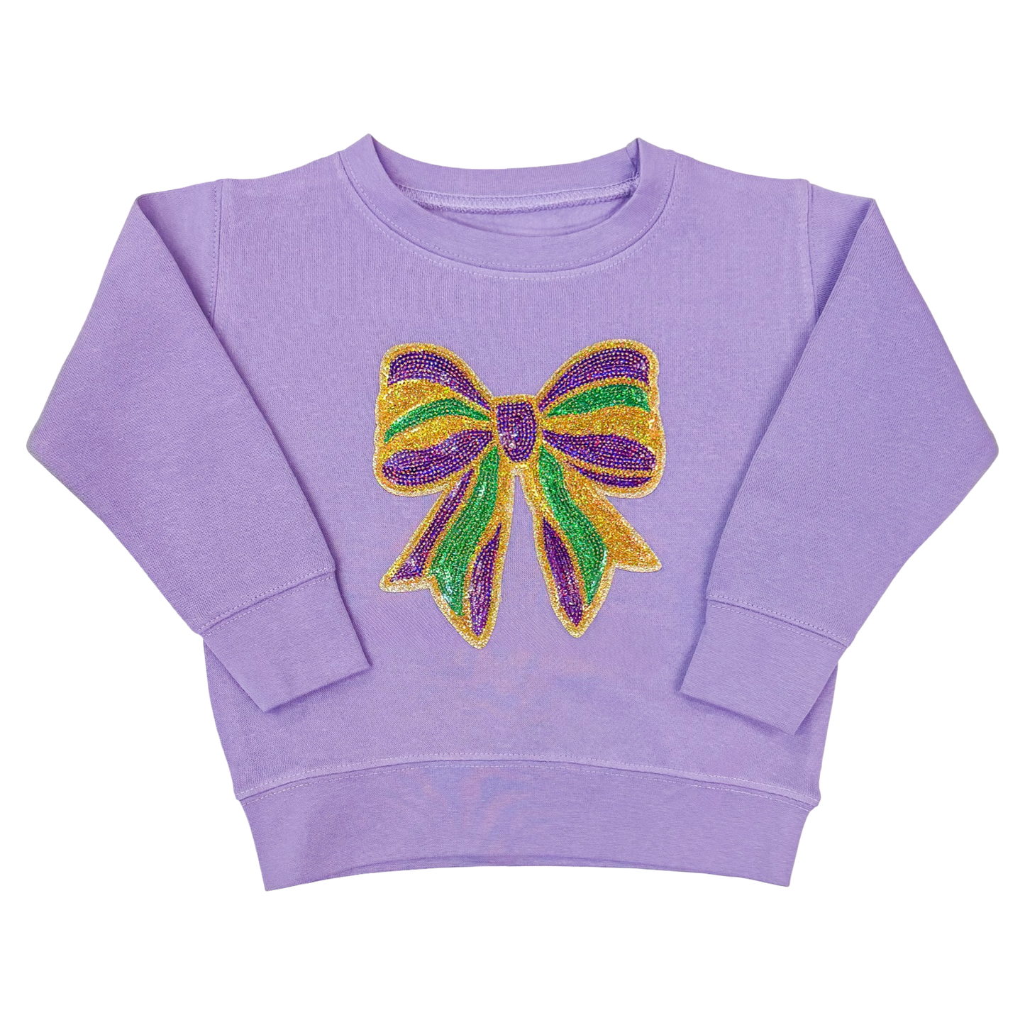 Sweatshirt - Mardi Gras Bow