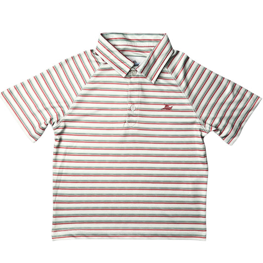 Performance Polo - Red/Green