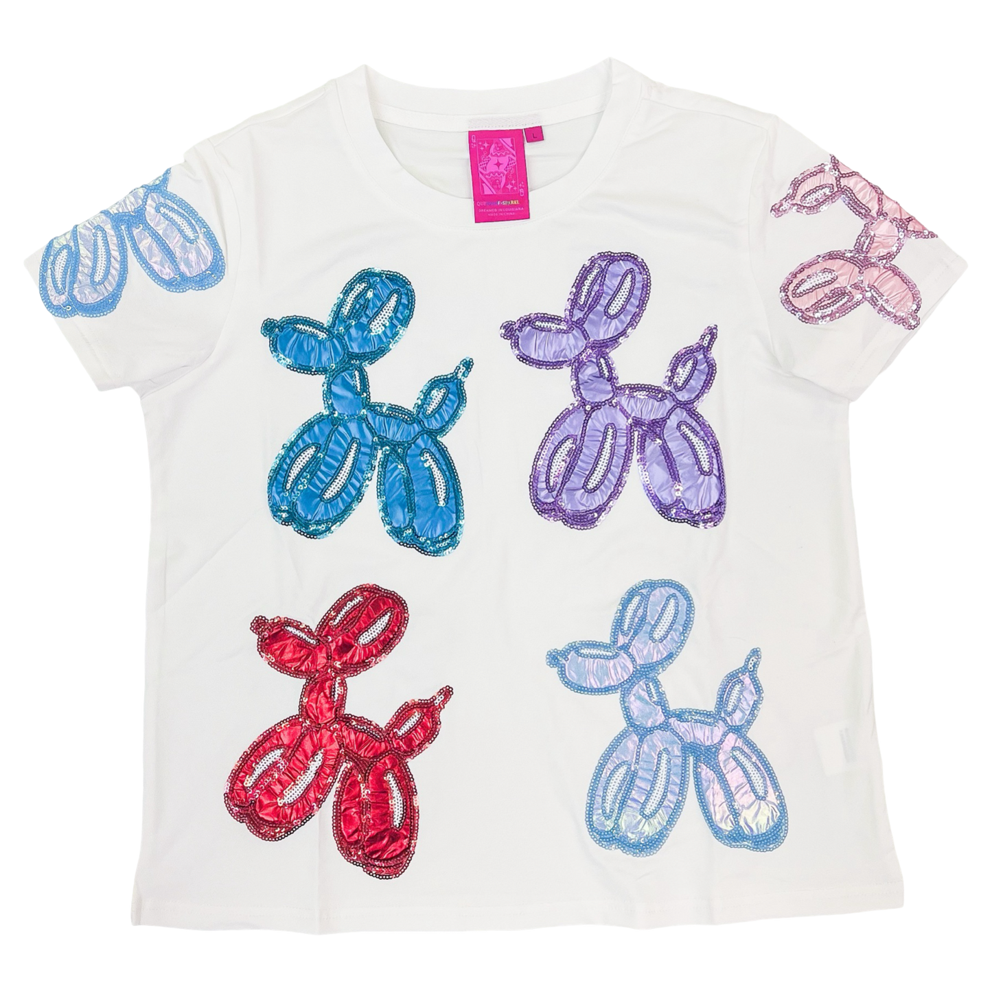 Queen of Sparkles Tee - Balloon Dog