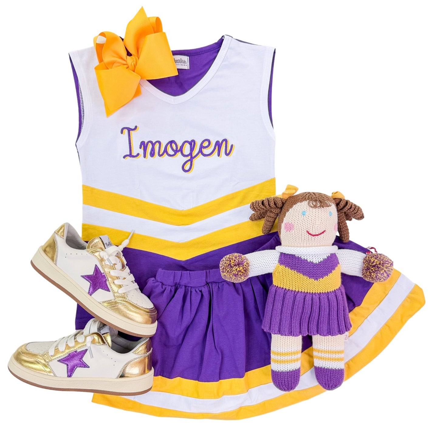 Cheer Outfit - Purple/Gold