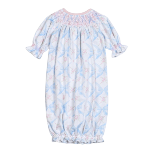 Pima Gown - Blue Bows