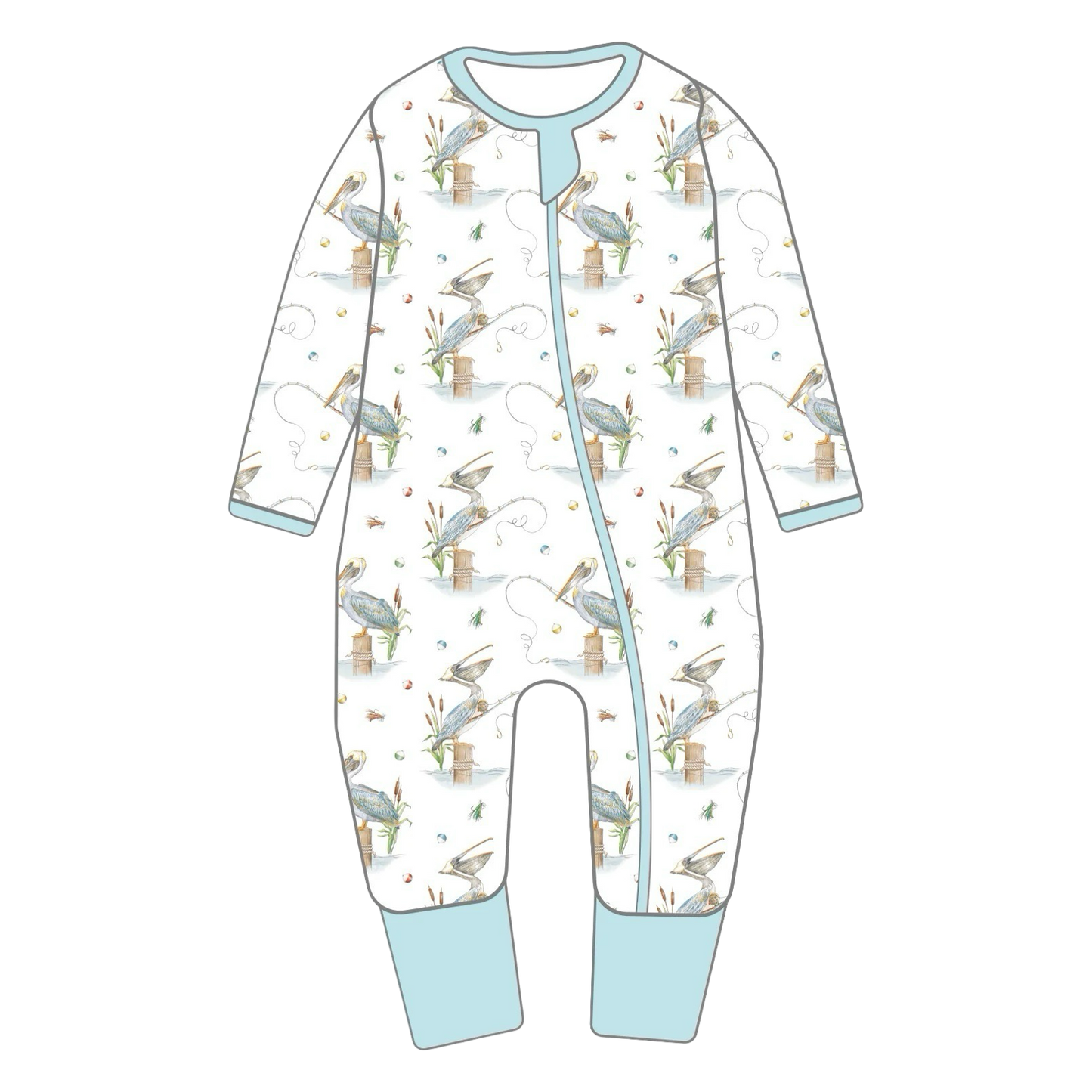 Zip Pajama - Pelican Bay