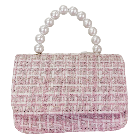 Tweed Pearl Purse