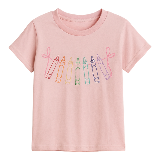 Tee - Crayon/Bow