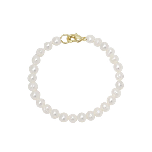 4.5" Baby Bracelet - Pearl