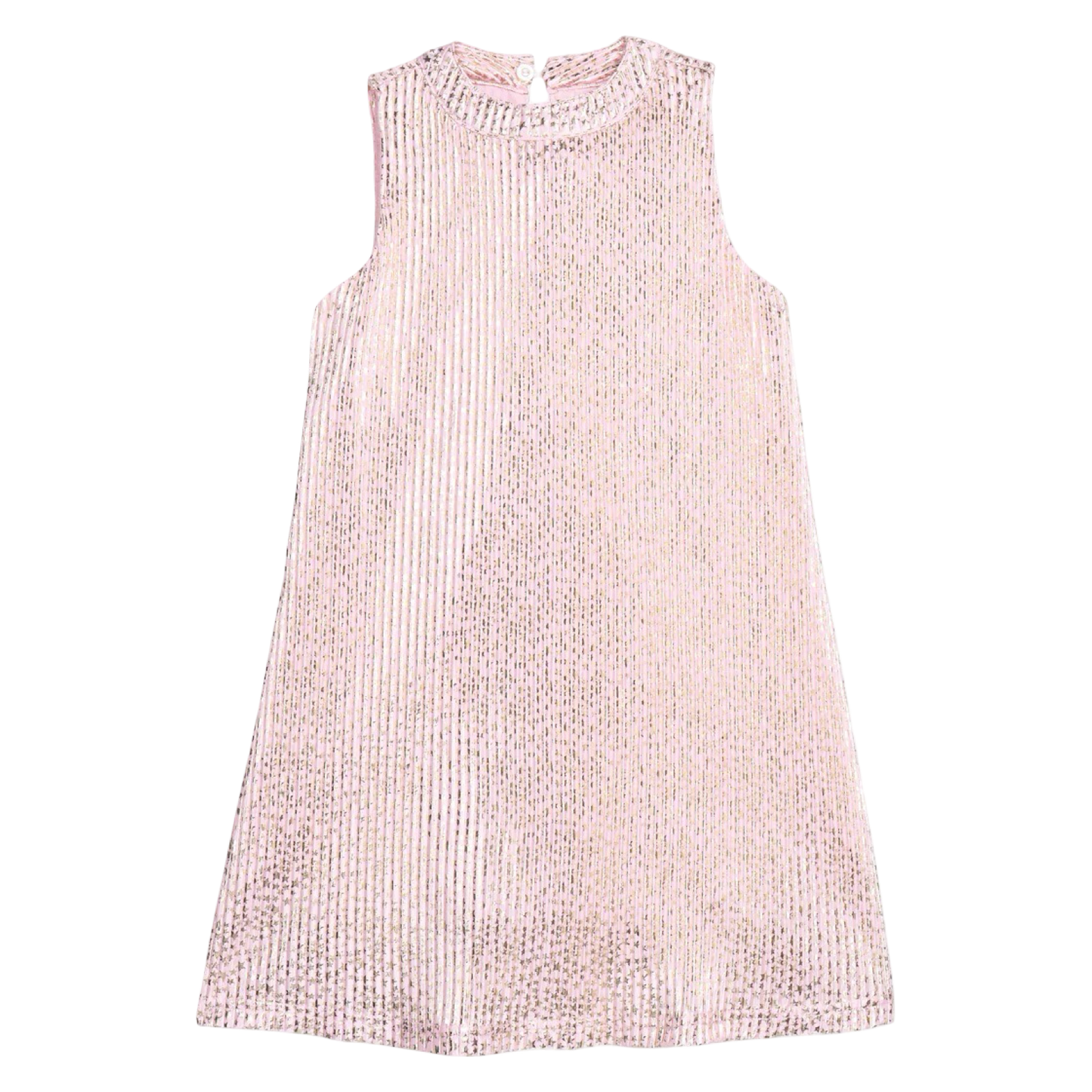 Swing Dress - Pink Crinkle Stars