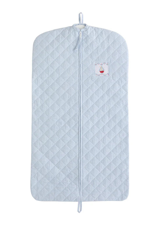 Garment Bag - Blue Sailboat