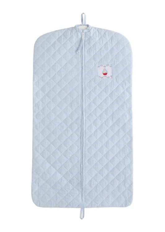 Garment Bag - Blue Sailboat