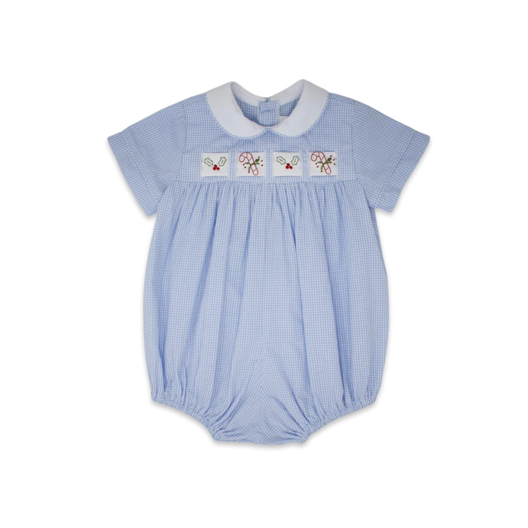 Lullaby Set Noah Ribbon Bubble - Blue Mini Gingham