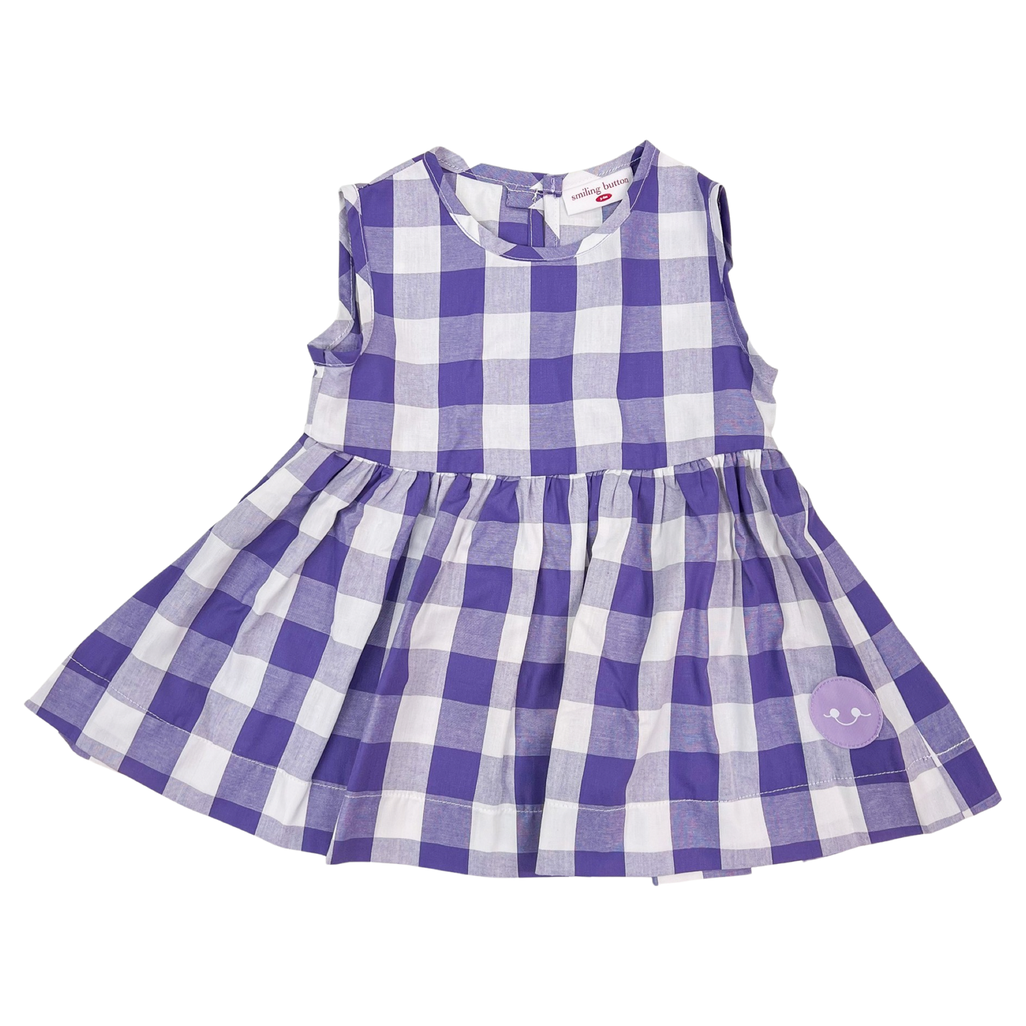 SMB A-line Dress - Purple Check