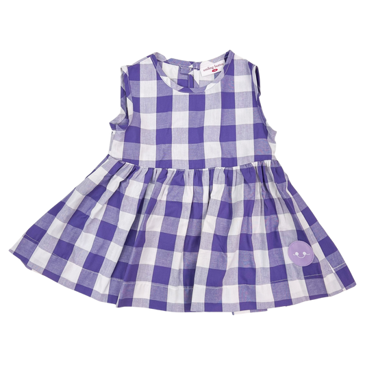 SMB A-line Dress - Purple Check